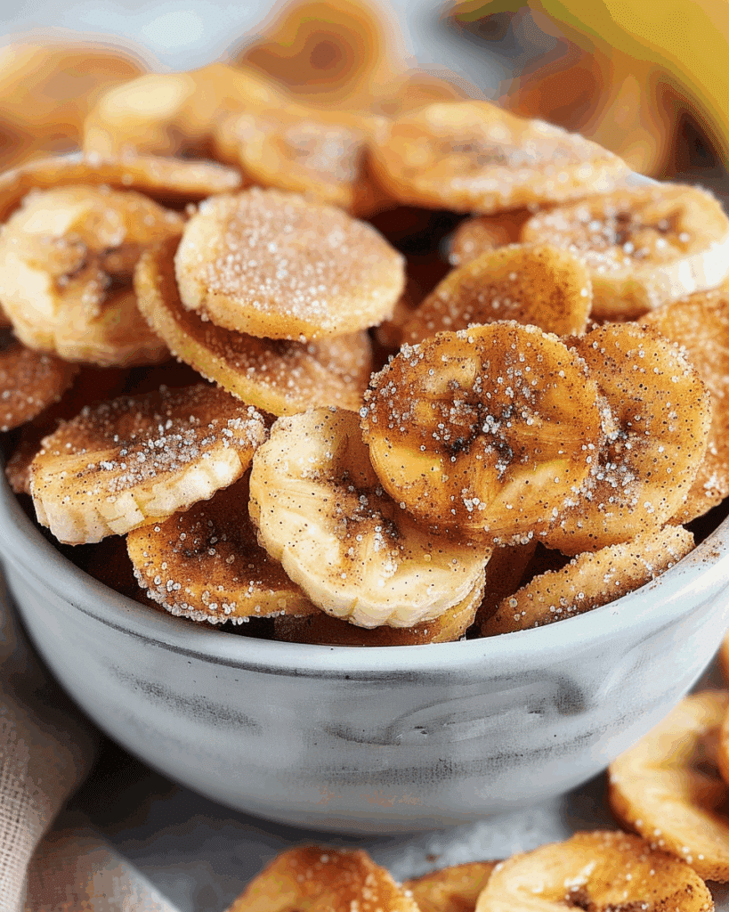 Crispy Cinnamon Banana Chips