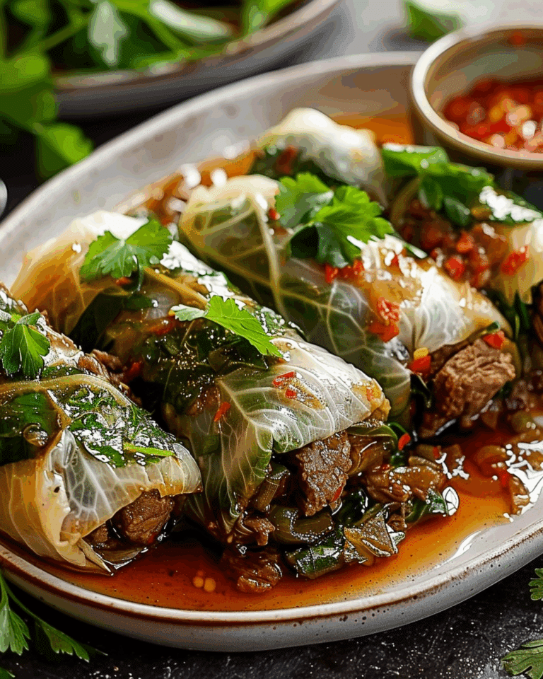 Thai Basil Beef Rice Paper Rolls