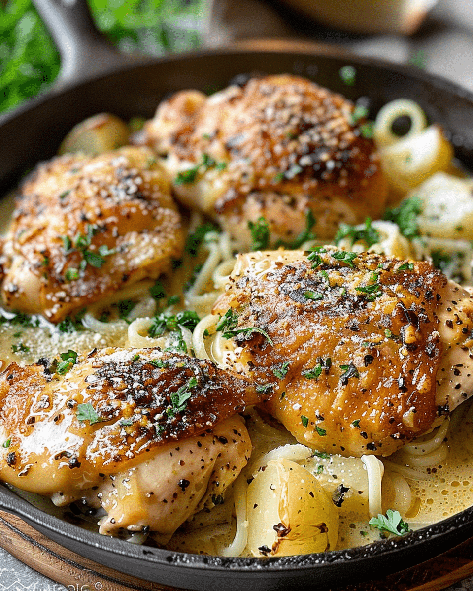 Creamy Cacio e Pepe Chicken: A Simple Italian-Inspired Dinner
