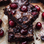 Roasted Chocolate Cherry Brownies