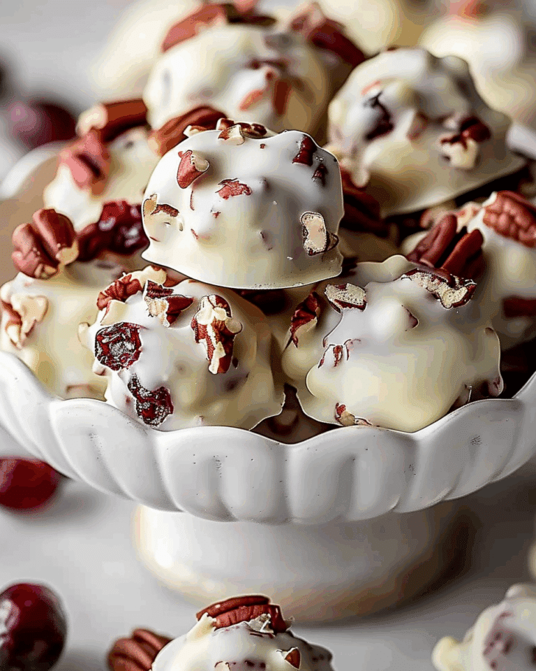 White Chocolate Cranberry Pecan Clusters