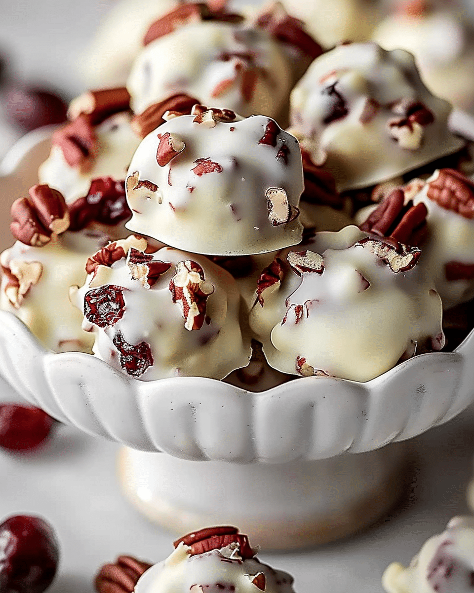 White Chocolate Cranberry Pecan Clusters