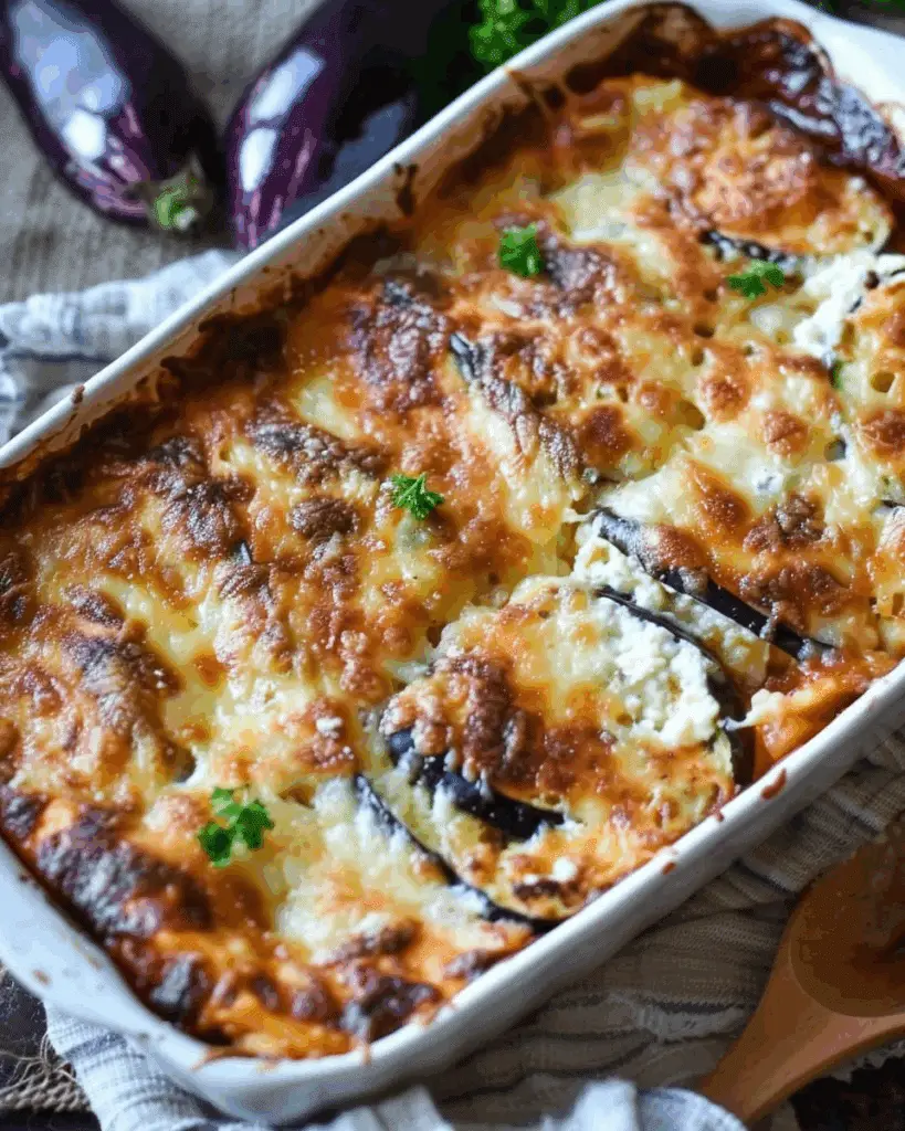 Baked Eggplant Ricotta Casserole