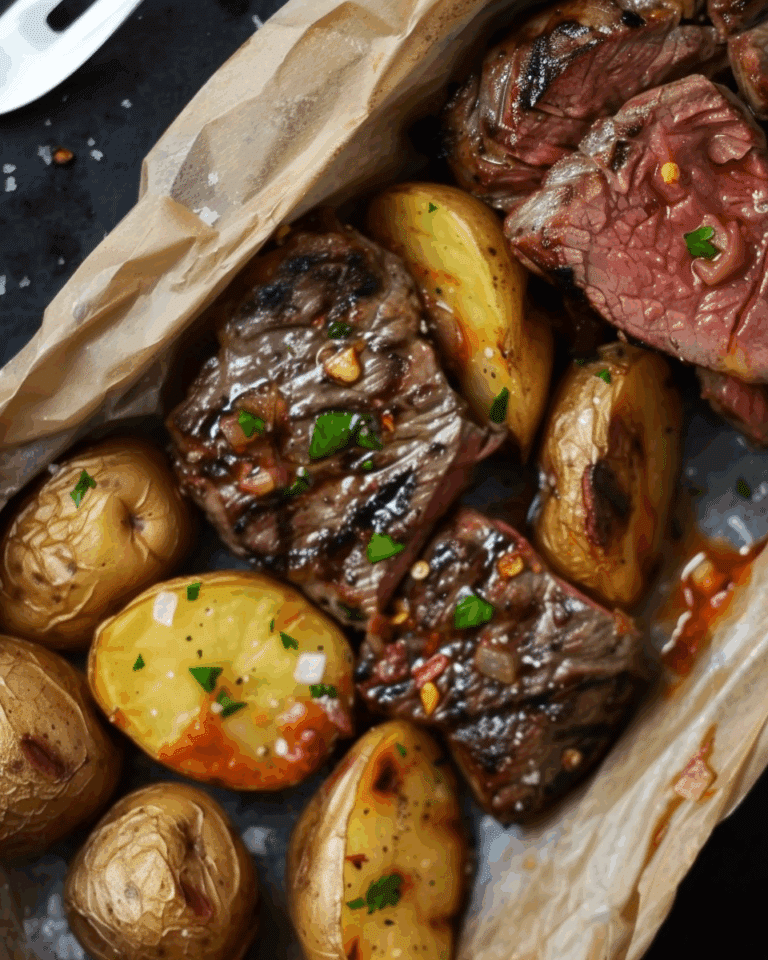 Garlic Steak & Potato Foil Packets: Easy, Flavor-Packed, No-Fuss Comfort