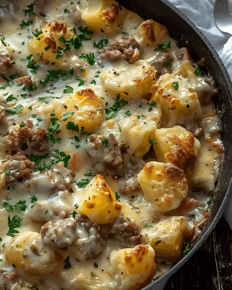 Creamy Meat & Potato Skillet