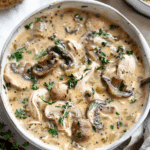 Rotisserie Chicken and Mushroom Soup