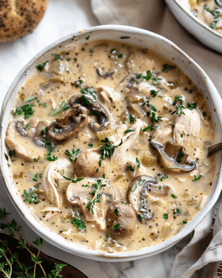 Rotisserie Chicken and Mushroom Soup