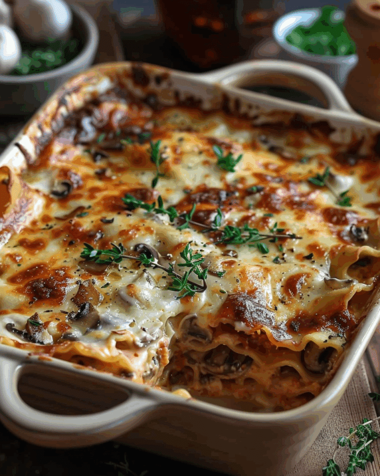 Mushroom Lasagna