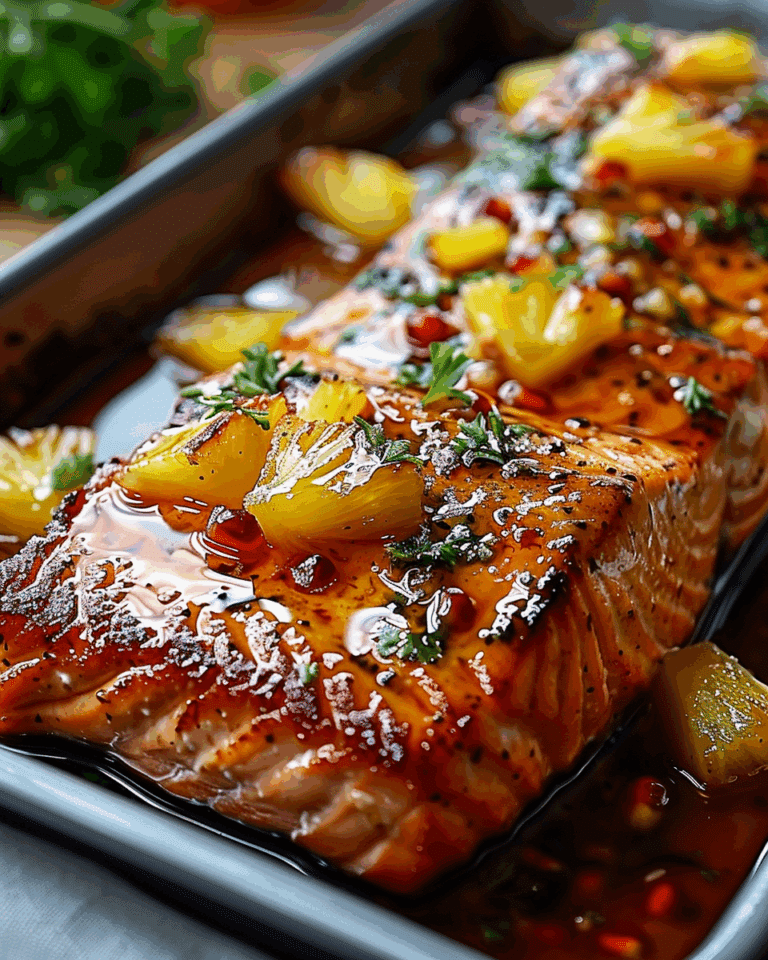 Honey Pineapple Salmon