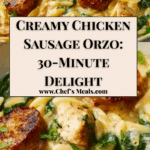 Creamy Chicken Sausage Orzo Recipe