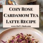 Rose Cardamom Tea Latte Recipe