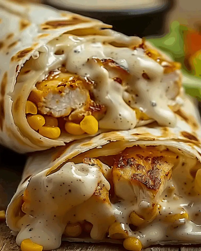 Creamy Chicken Spinach Wraps