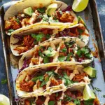 Garlic Butter Honey BBQ Chicken Tacos