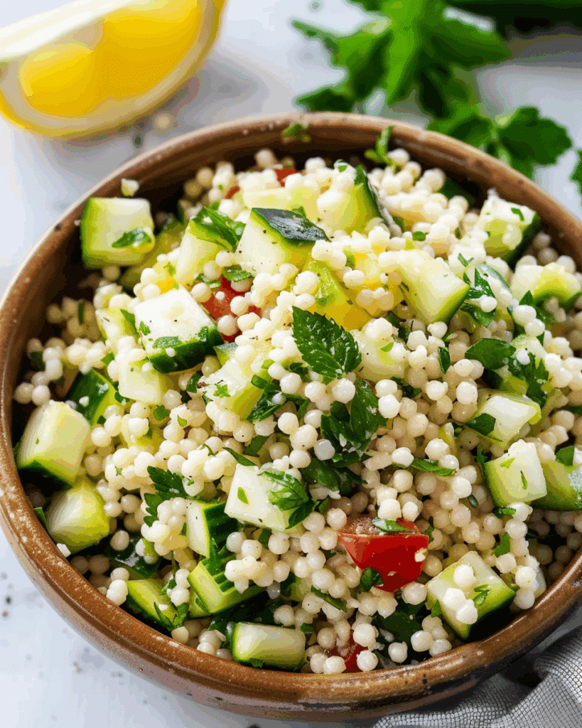 Lemon Cucumber Couscous Salad