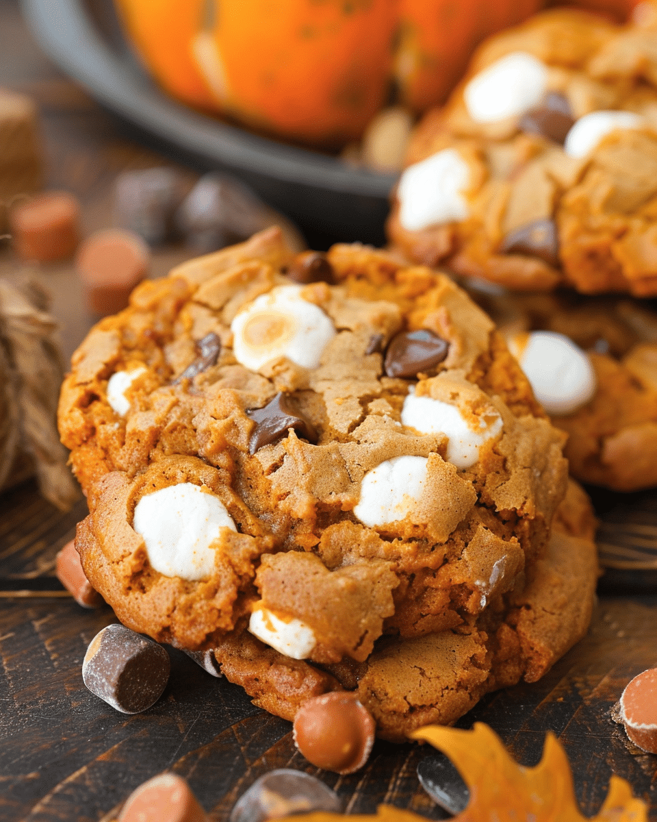 Pumpkin S’mores Cookies