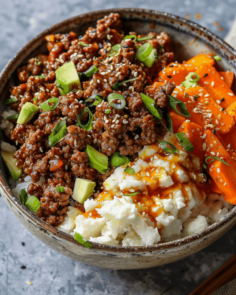 Spiced Sweet Potato & Ground Beef Power Bowls