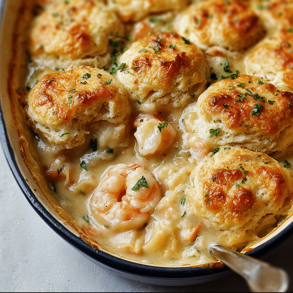 Cheddar Bay Biscuit Seafood Pot Pie Recipe - Recipe Image