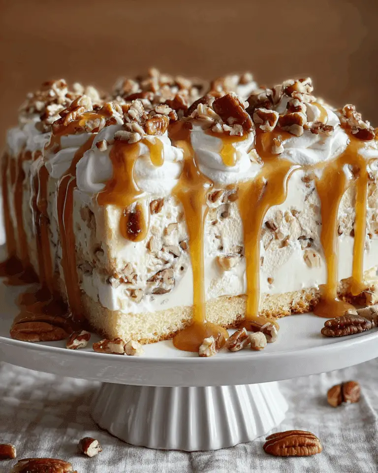 Butter Pecan Praline Poke Cake Recipe