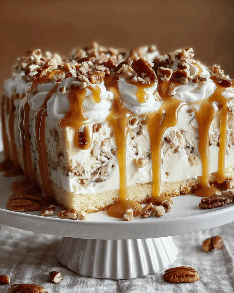 Butter Pecan Praline Poke Cake Recipe