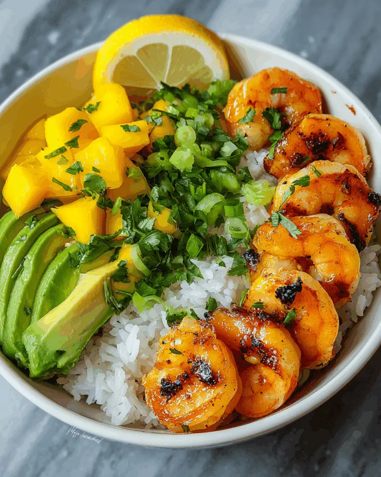 Shrimp Avocado Mango Bowls Recipe