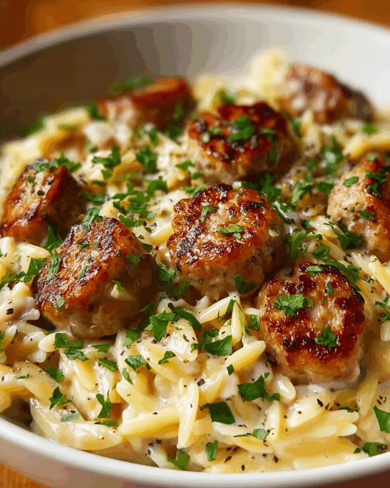 Creamy Chicken Sausage Orzo Recipe