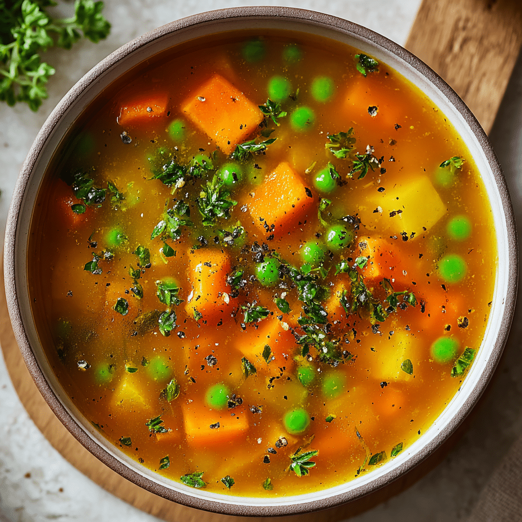 Easy & Hearty Vegetable Soup Recipe - Recipe Image