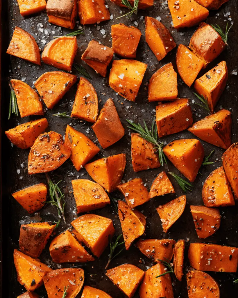 Crispy Roasted Sweet Potatoes Recipe