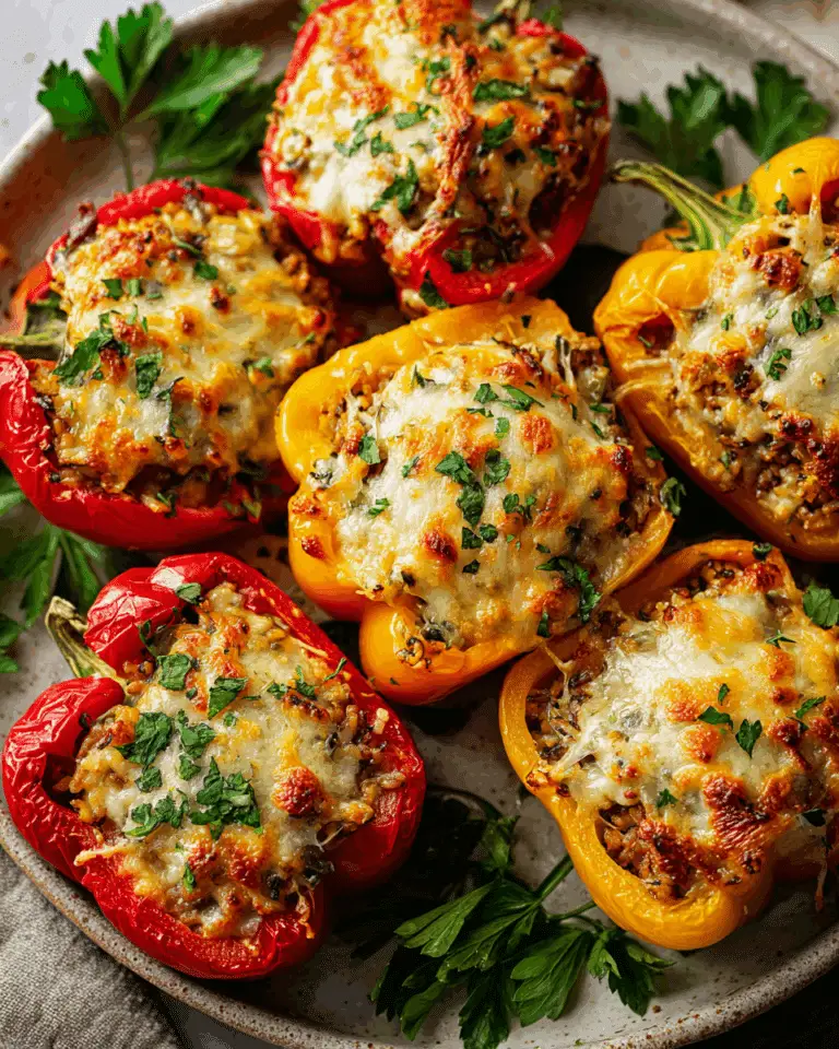 Herby Ricotta Stuffed Peppers Recipe