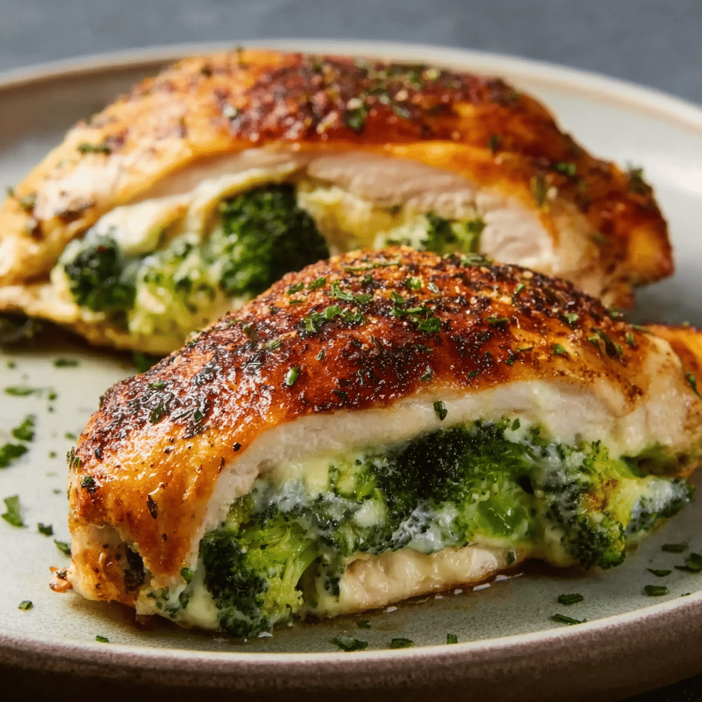 Broccoli Cheese Stuffed Chicken Recipe - Recipe Image