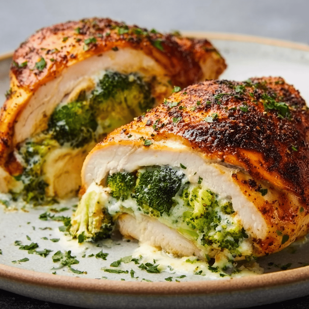 Broccoli Cheese Stuffed Chicken Recipe - Recipe Image