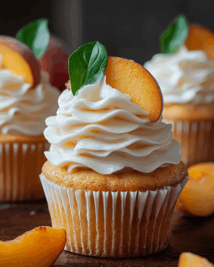 Honey Peach Cream Cheese Cupcakes Recipe