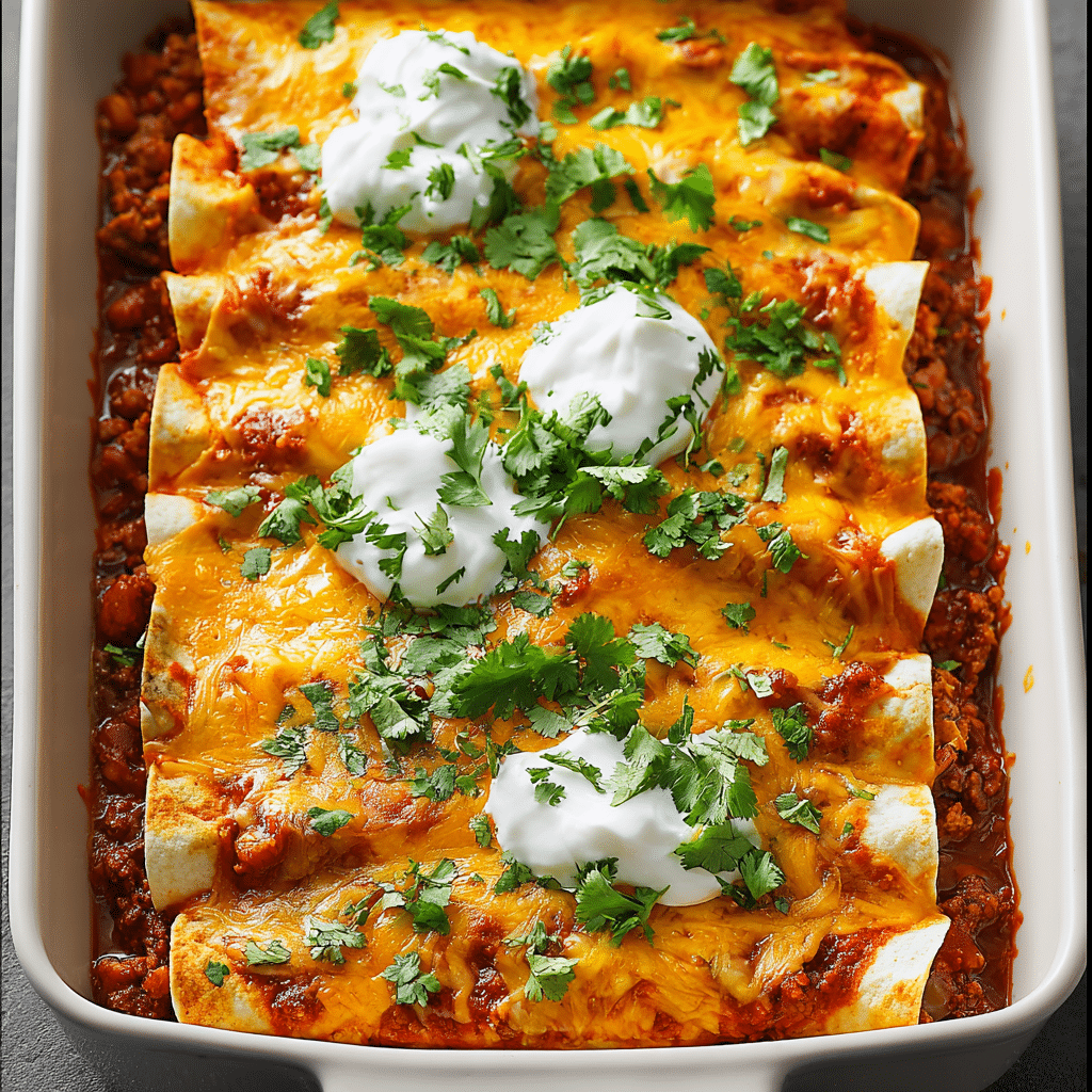 Ground Beef Enchiladas Recipe - Recipe Image