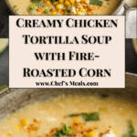 Creamy Chicken Tortilla Soup with Fire-Roasted Corn Recipe