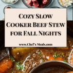 Classic Slow Cooker Beef Stew with Potatoes and Carrots Recipe