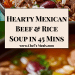 Mexican Beef and Rice Soup Recipe