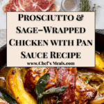 Prosciutto & Sage–Wrapped Chicken with Pan Sauce Recipe