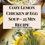 Lemon Chicken & Egg Soup with Rice Recipe
