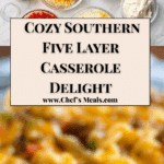 Southern Five Layer Beef Casserole Recipe