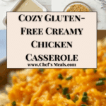 Spread the creamy chicken mixture evenly into the prepared baking dish Recipe