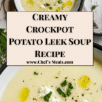 Creamy Crockpot Potato Leek Soup Recipe