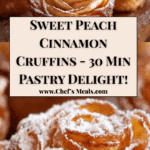 Peach Cinnamon Cruffins (Easy, Flaky & Sweet) Recipe