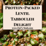 Protein Paked Lentil Tabbouleh Recipe