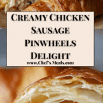 Creamy Chicken Sausage Pinwheels Recipe