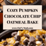 Pumpkin Chocolate Chip Baked Oatmeal Recipe