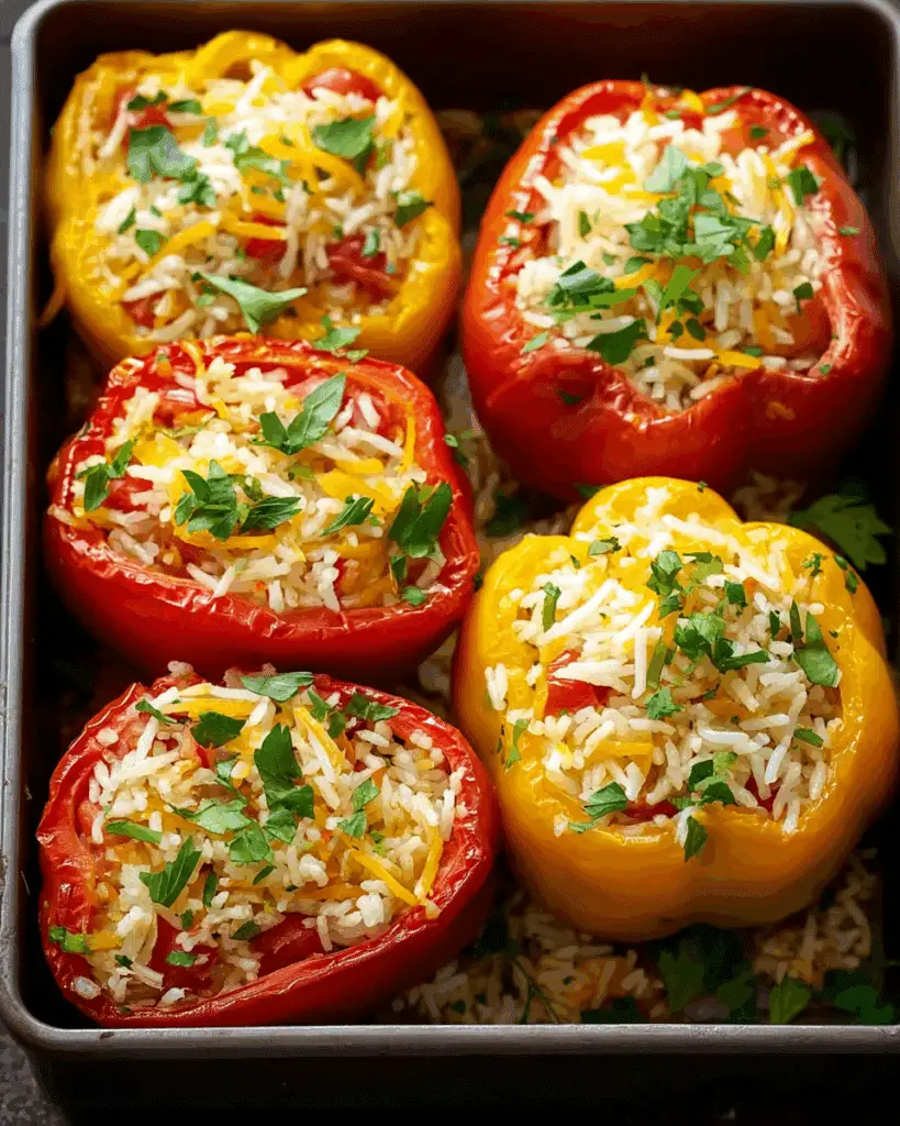 Teriyaki Chicken Stuffed Peppers Recipe