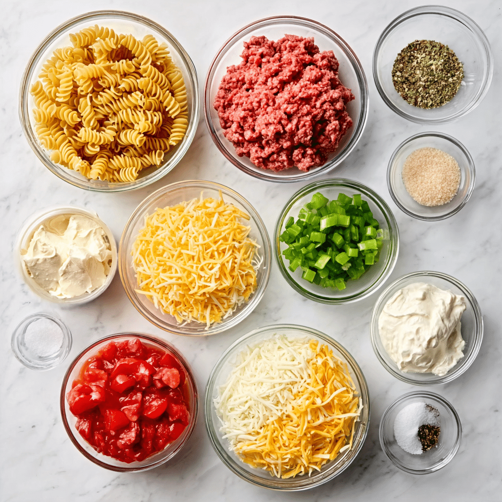 Southern Five Layer Beef Casserole Recipe - Recipe Image