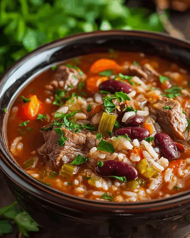 Mexican Beef and Rice Soup Recipe