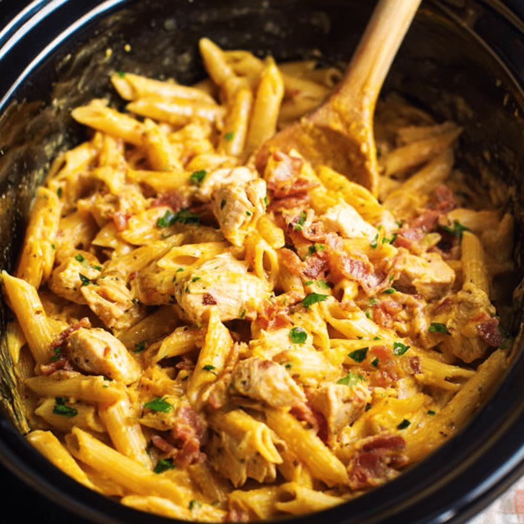Slow Cooker Cajun Chicken Pasta Recipe - Recipe Image