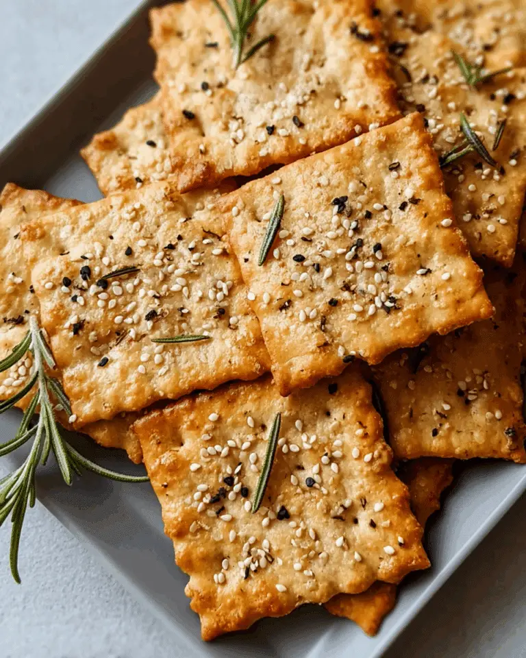 Savory Almond Flour Crackers Recipe