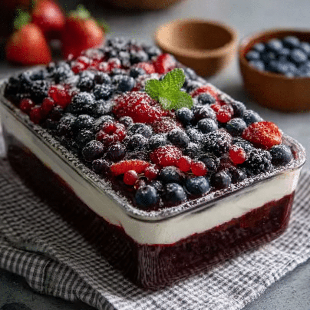 High Protein Triple Berry Bake Recipe - Recipe Image